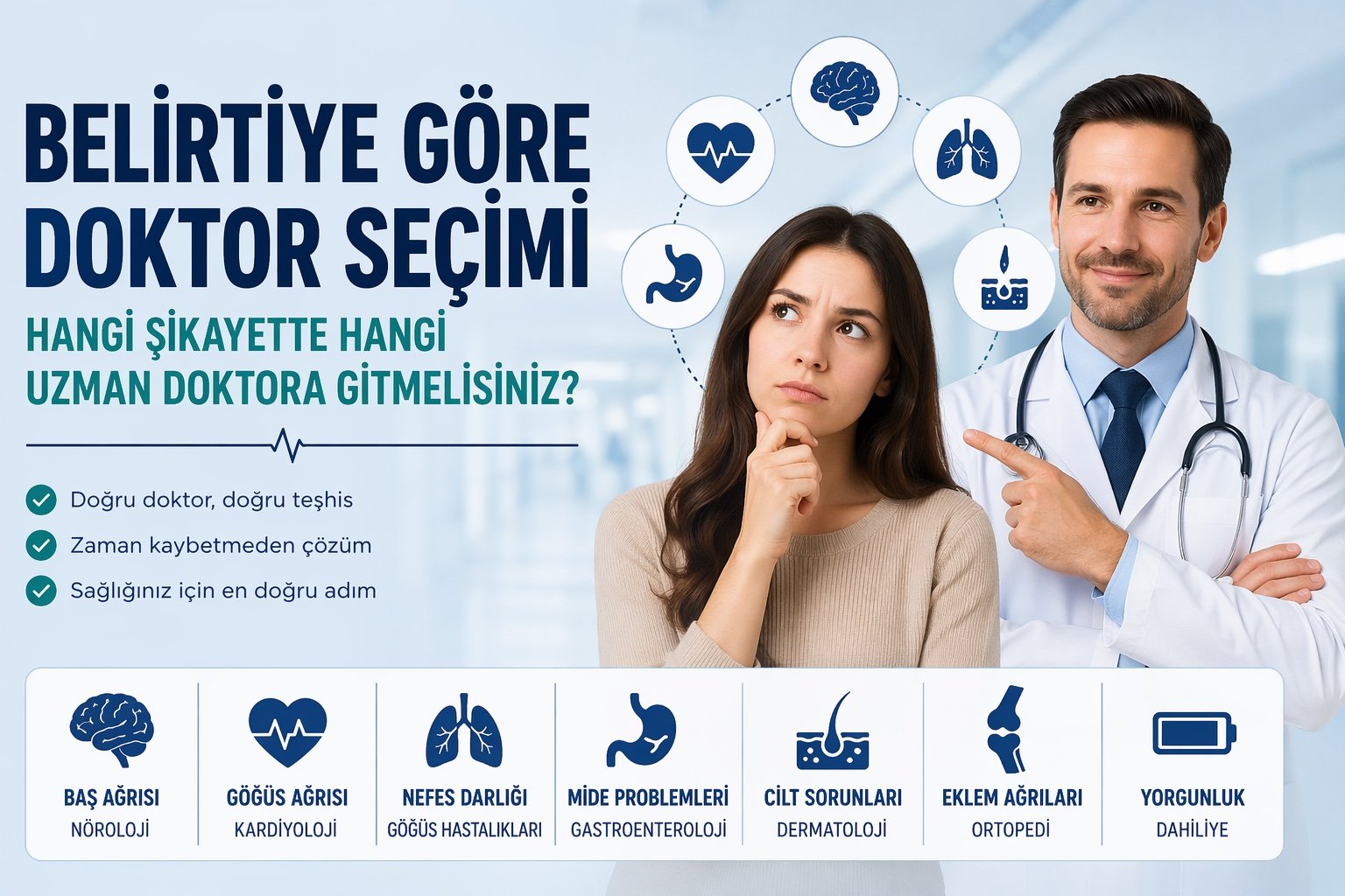 Hangi Doktora Gitmeliyim? Belirtilere Göre Doktor Rehberi  